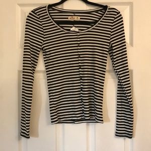 Hollister Striped ribbed long sleeve